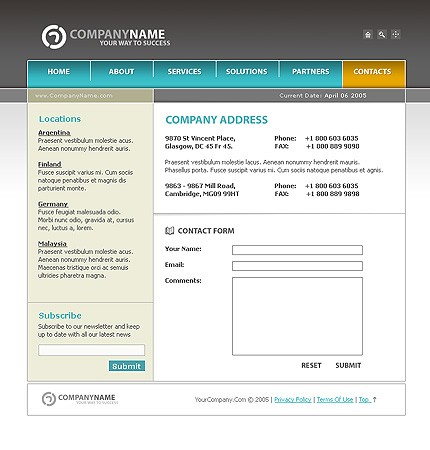 business&nbsp;site template
