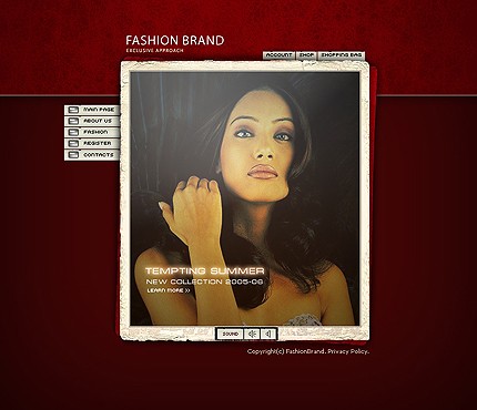 fashion&nbsp;site template