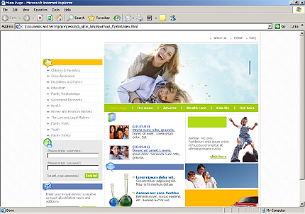 family&nbsp;website template