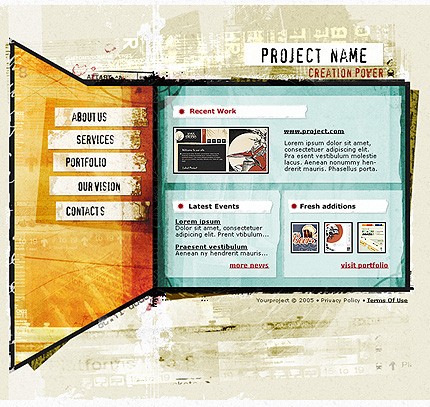 web&nbsp;site template
