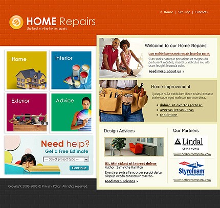 interior&nbsp;site template