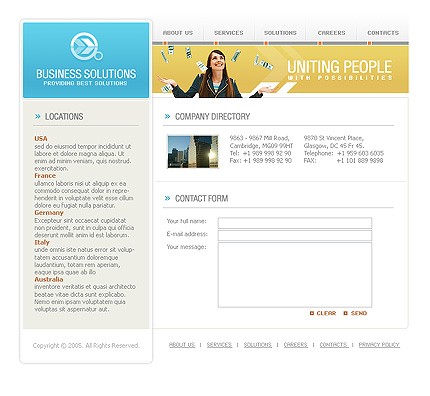 business&nbsp;site template