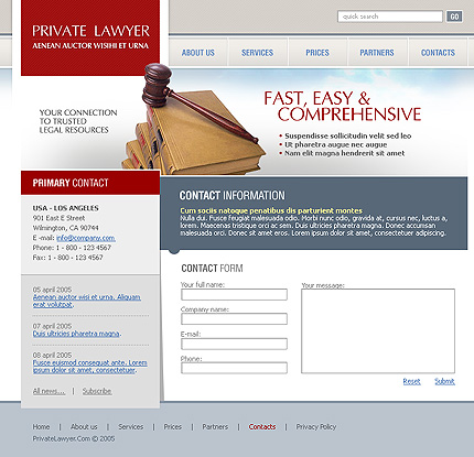 law&nbsp;site template