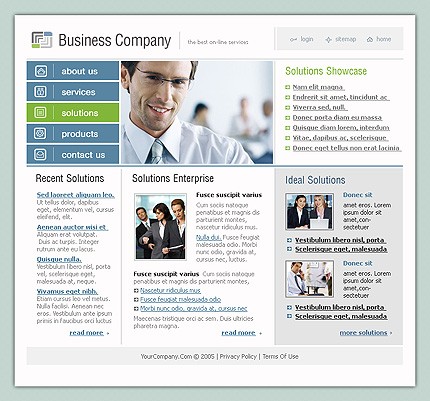 business&nbsp;site template