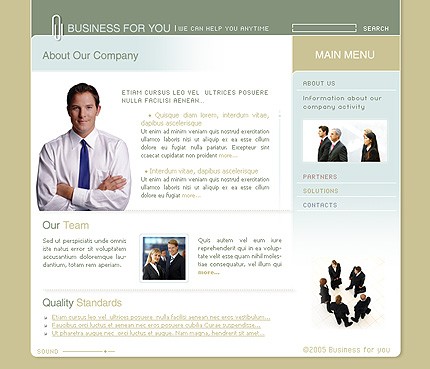 business&nbsp;site template
