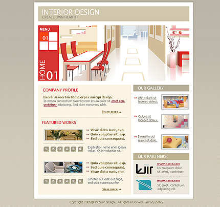 interior&nbsp;site template
