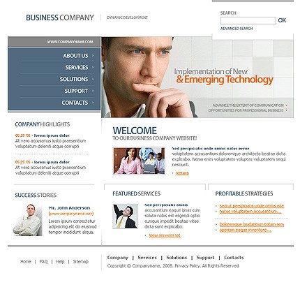 business&nbsp;site template