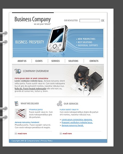 business&nbsp;site template