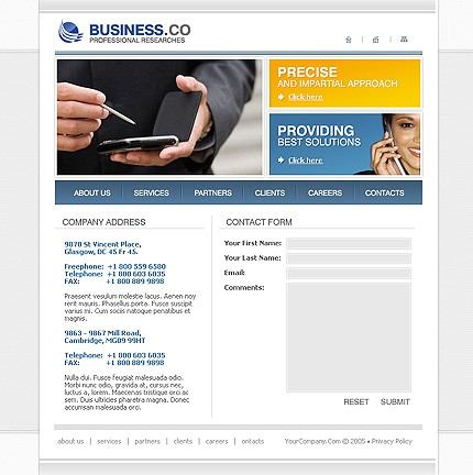 business&nbsp;site template