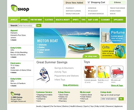 shop&nbsp;site template