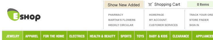 shop&nbsp;website template