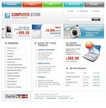 shop&nbsp;site template