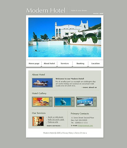 hotel&nbsp;site template