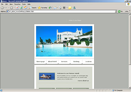 hotel&nbsp;site template