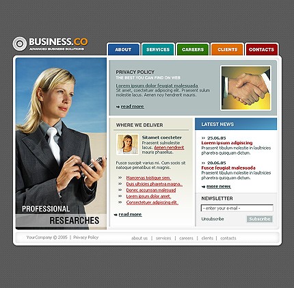 business&nbsp;site template