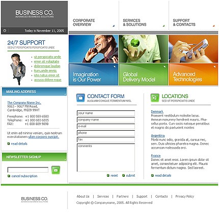 business&nbsp;site template