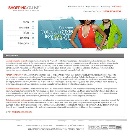 online&nbsp;site template