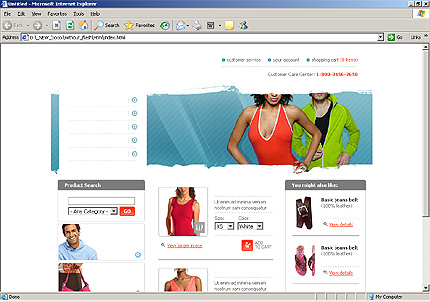 shop&nbsp;website template