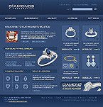 Jewelry web site template 8859