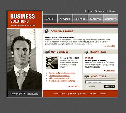 business&nbsp;site template