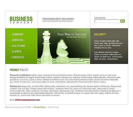 business&nbsp;site template