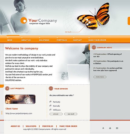business&nbsp;site template