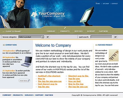 business&nbsp;site template