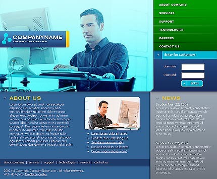business&nbsp;site template
