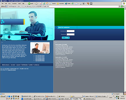 company&nbsp;website template