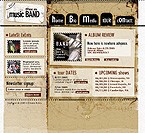 Template #9102Added: 2005-08-27Price: $68.00Categories: Most Popular, MusicKeywords: music, band, biography, sounds, track, cd, album, photos, offers, songs, instruments, drums, bass, vocals, guitar, tour, organization, music, topics, hard, music, fun, club, autograph, admirer, publications, showsIncluded: .PSDbr.HTMLbr.FLAbr.SWF