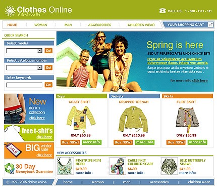 online&nbsp;site template