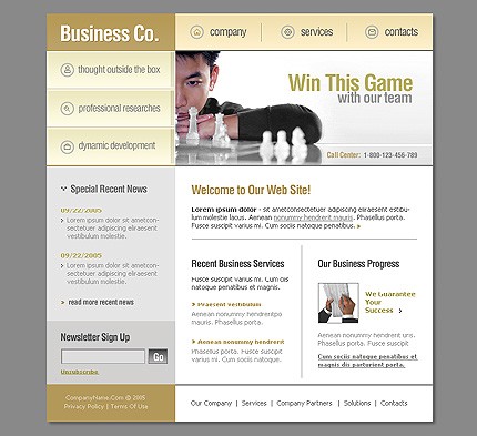 business&nbsp;site template