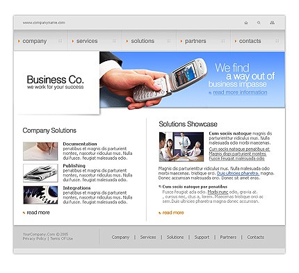 business&nbsp;site template