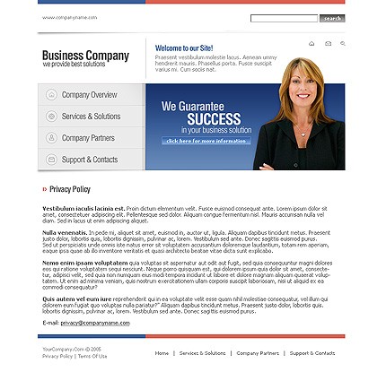 business&nbsp;site template