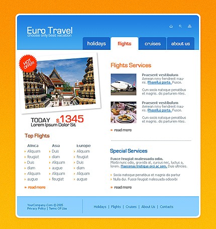 travel&nbsp;site template