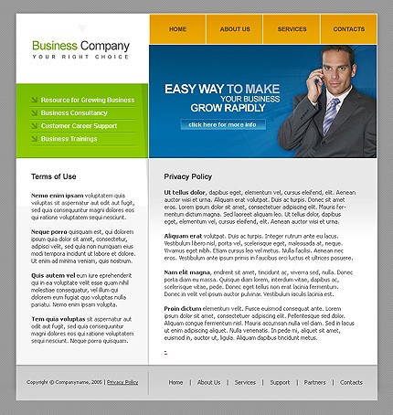 business&nbsp;site template