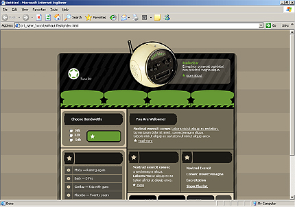 radio&nbsp;site template