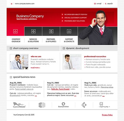 business&nbsp;site template