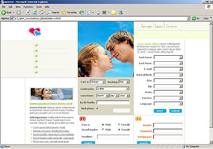 Template #9376, Html Content Page Screenshot