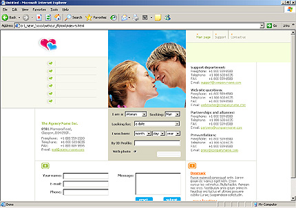 Template #9376, Html Content Page Screenshot