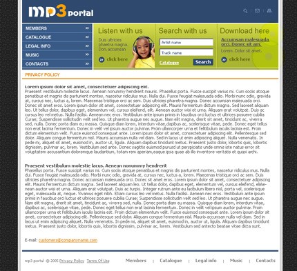 portal&nbsp;site template