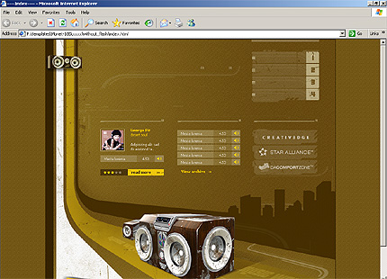 radio&nbsp;site template