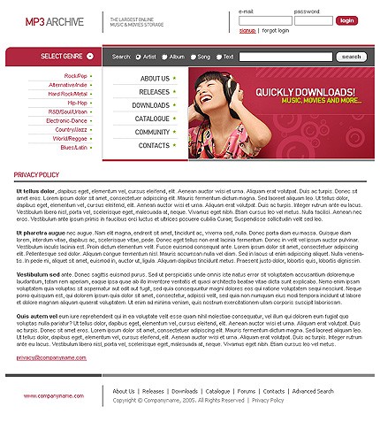 portal&nbsp;site template