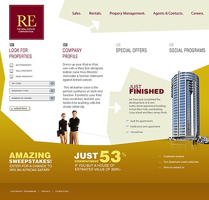 Real Estate Web Design Template
