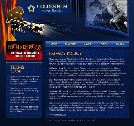 movie&nbsp;site template
