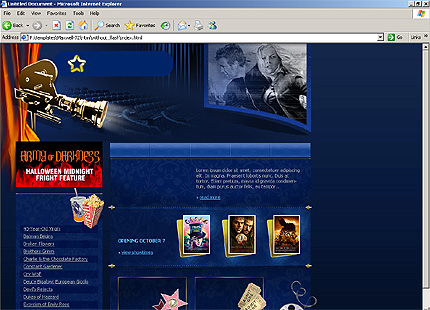 theatre&nbsp;website template