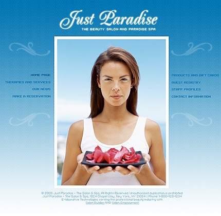 beauty&nbsp;site template