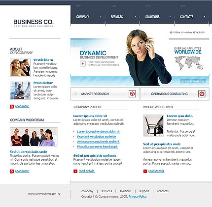 business&nbsp;site template