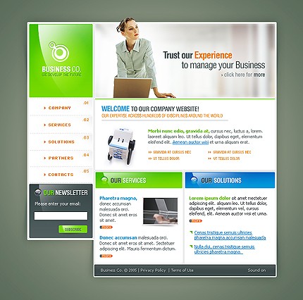 business&nbsp;site template