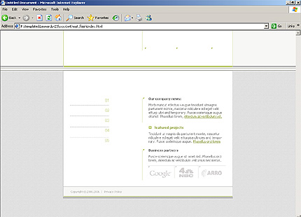 clean&nbsp;site template